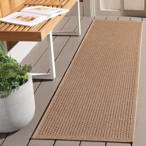 SAFAVIEH Washable Rug Outdoor Atrium Sisal Collection – 5′ x 7’6″, Beige, Non-Shedding & Easy to Clean, Ideal for Patio, Backyard, Mudroom (ATM102B)(Beige)