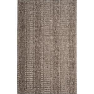 SAFAVIEH Washable Rug Outdoor Courtyard Collection – 8′ x 11′, Light Grey & Blue, Non-Shedding & Easy Cleaning, Ideal for Patio, Backyard, Mudroom (CY8736-36812)(Light Beige/Light Brown)