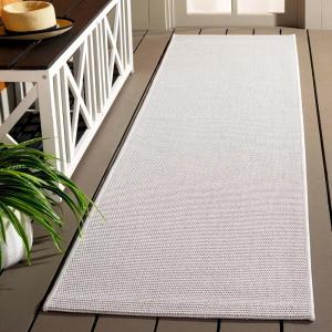 SAFAVIEH Washable Rug Outdoor Sisal All-Weather Collection – 8′ x 10′, Natural, Non-Shedding & Easy to Clean, Ideal for Patio, Backyard, Mudroom (SAW642B)(Ivory/Beige)