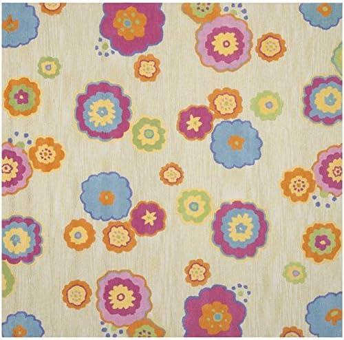 image:imageSAFAVIEH Kids Collection Accent Rug 3 x 5 Light Green amp Multi Handmade Floral Wool Ideal for High Traffic Areas in Entryway Living Room Bedroom SFK316ALight GreenMulti