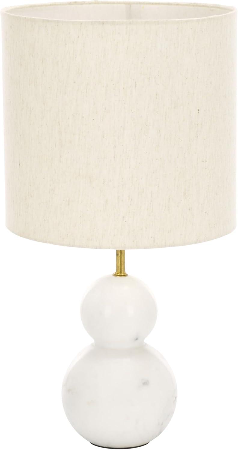 image:imageSAFAVIEH Lighting Collection Callie Grey TerrazzoBlack 22inch Table Lamp LED Bulb IncludedWhite Marble