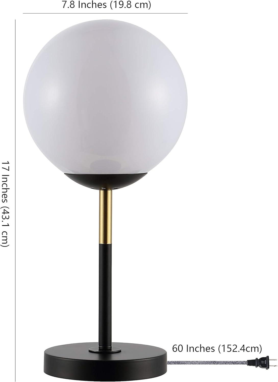 image:imageSAFAVIEH Lighting Collection Gemini Gold 17inch Table Lamp LED Bulb IncludedBlackGold