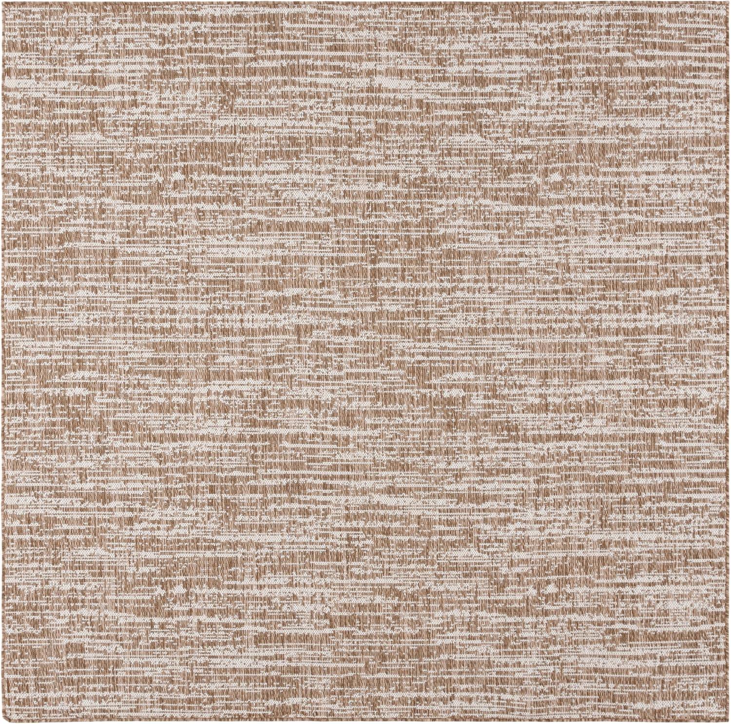 image:imageSAFAVIEH Outdoor Area Rug 8x10 Beach House Collection Large Modern Design Black amp Beige Weather Resistant NonShedding amp Easy Cleaning Ideal for Patio Backyard Deck Dining Space BHS424ZBrownIvory