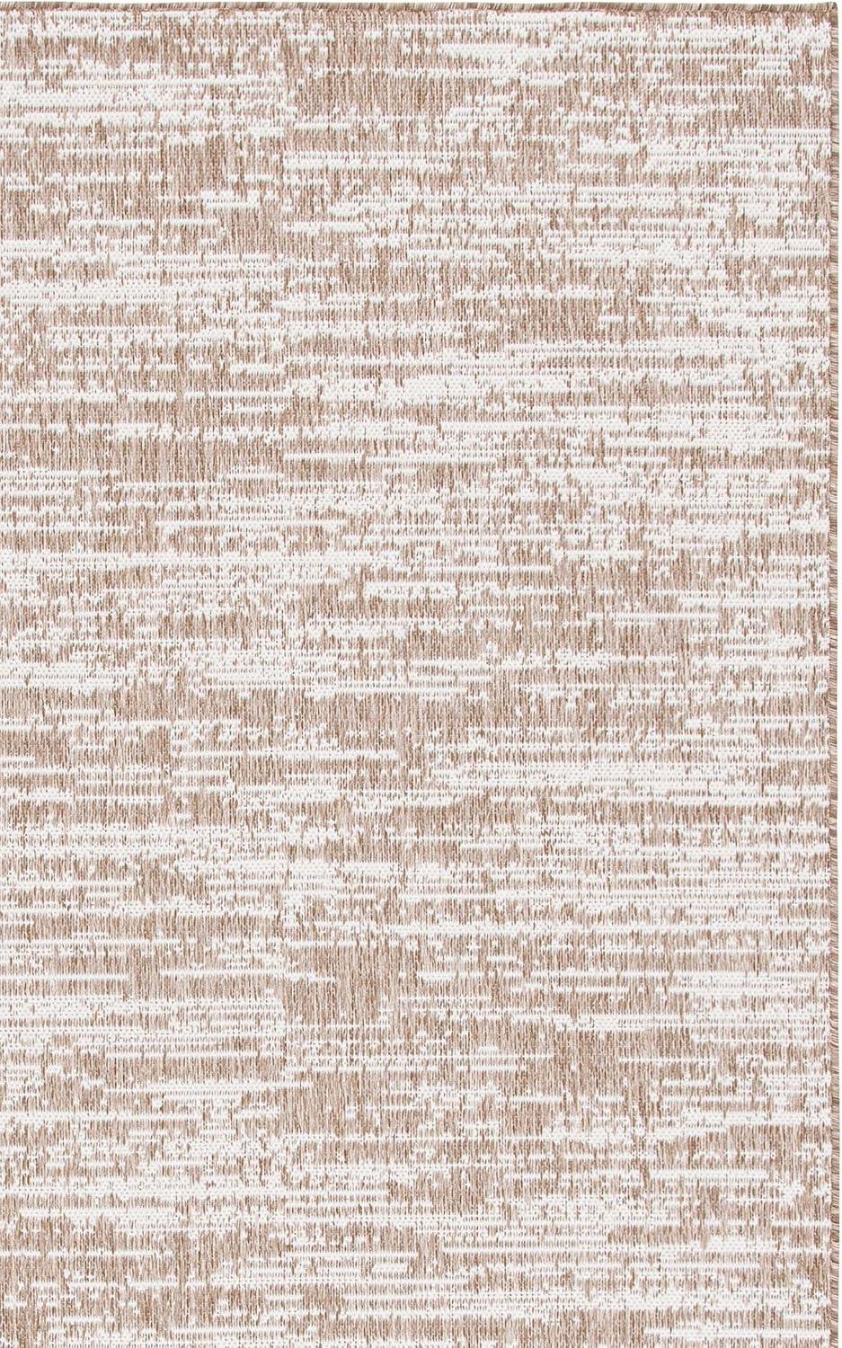 image:imageSAFAVIEH Outdoor Area Rug 8x10 Beach House Collection Large Modern Design Black amp Beige Weather Resistant NonShedding amp Easy Cleaning Ideal for Patio Backyard Deck Dining Space BHS424ZBrownIvory