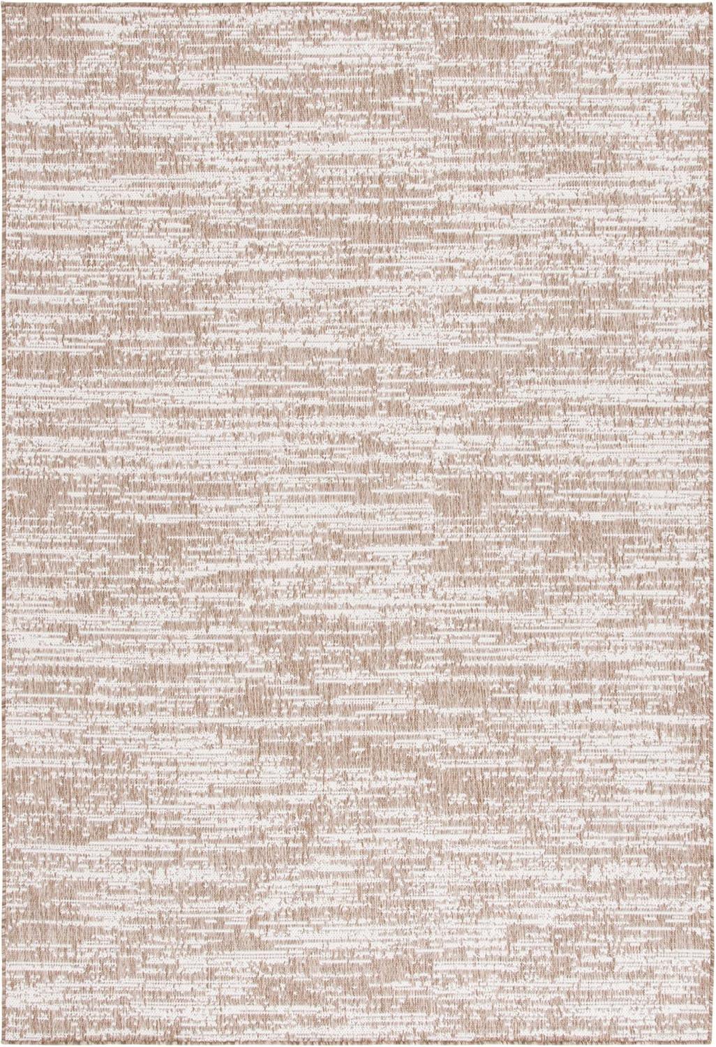 image:imageSAFAVIEH Outdoor Area Rug 8x10 Beach House Collection Large Modern Design Black amp Beige Weather Resistant NonShedding amp Easy Cleaning Ideal for Patio Backyard Deck Dining Space BHS424ZBrownIvory