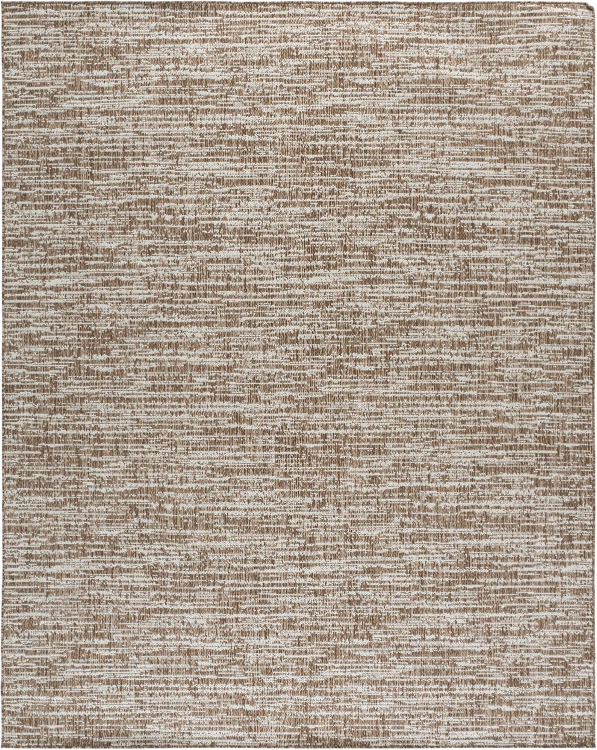 image:imageSAFAVIEH Outdoor Area Rug 8x10 Beach House Collection Large Modern Design Black amp Beige Weather Resistant NonShedding amp Easy Cleaning Ideal for Patio Backyard Deck Dining Space BHS424ZBrownIvory