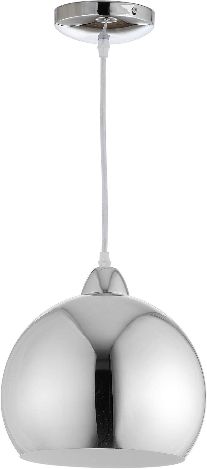 image:imageSAFAVIEH PND4032B Lighting Collection Sabine Modern Adjustable 84inch Drop Chrome Pendant 121841 HChrome