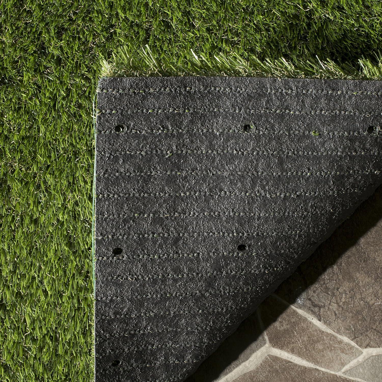image:imageSAFAVIEH Vista Collection Accent Rug 4 x 6 Green Handmade Faux Grass IndoorOutdoor amp WashableIdeal for Patio Backyard Mudroom VST100AGreen