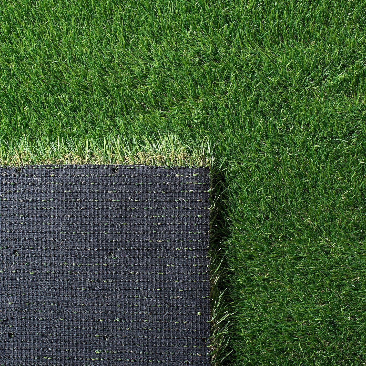 image:imageSAFAVIEH Vista Collection Accent Rug 4 x 6 Green Handmade Faux Grass IndoorOutdoor amp WashableIdeal for Patio Backyard Mudroom VST100AGreen