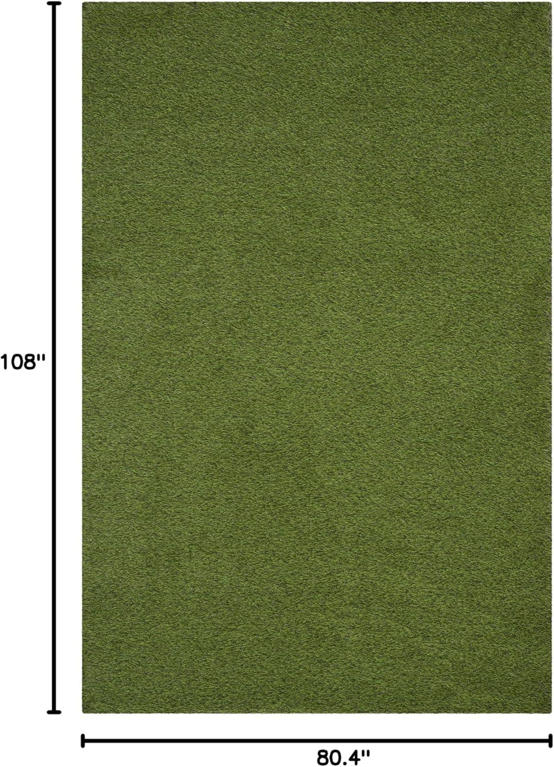 image:imageSAFAVIEH Vista Collection Accent Rug 4 x 6 Green Handmade Faux Grass IndoorOutdoor amp WashableIdeal for Patio Backyard Mudroom VST100AGreen