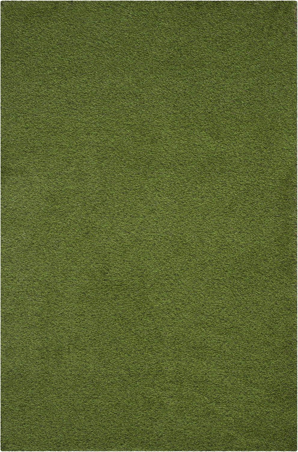 image:imageSAFAVIEH Vista Collection Accent Rug 4 x 6 Green Handmade Faux Grass IndoorOutdoor amp WashableIdeal for Patio Backyard Mudroom VST100AGreen