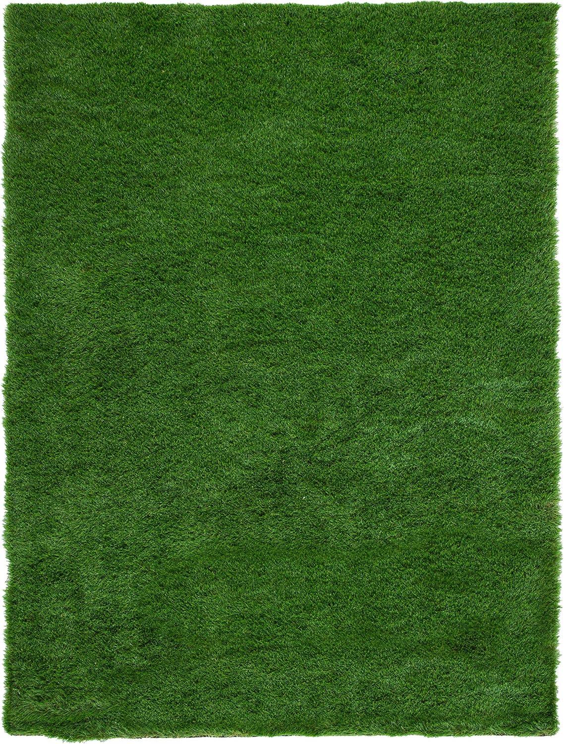 image:imageSAFAVIEH Vista Collection Accent Rug 4 x 6 Green Handmade Faux Grass IndoorOutdoor amp WashableIdeal for Patio Backyard Mudroom VST100AGreen