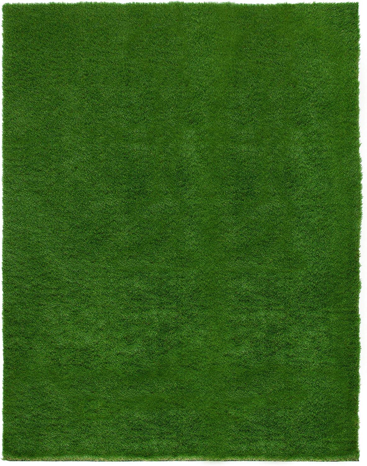 image:imageSAFAVIEH Vista Collection Accent Rug 4 x 6 Green Handmade Faux Grass IndoorOutdoor amp WashableIdeal for Patio Backyard Mudroom VST100AGreen