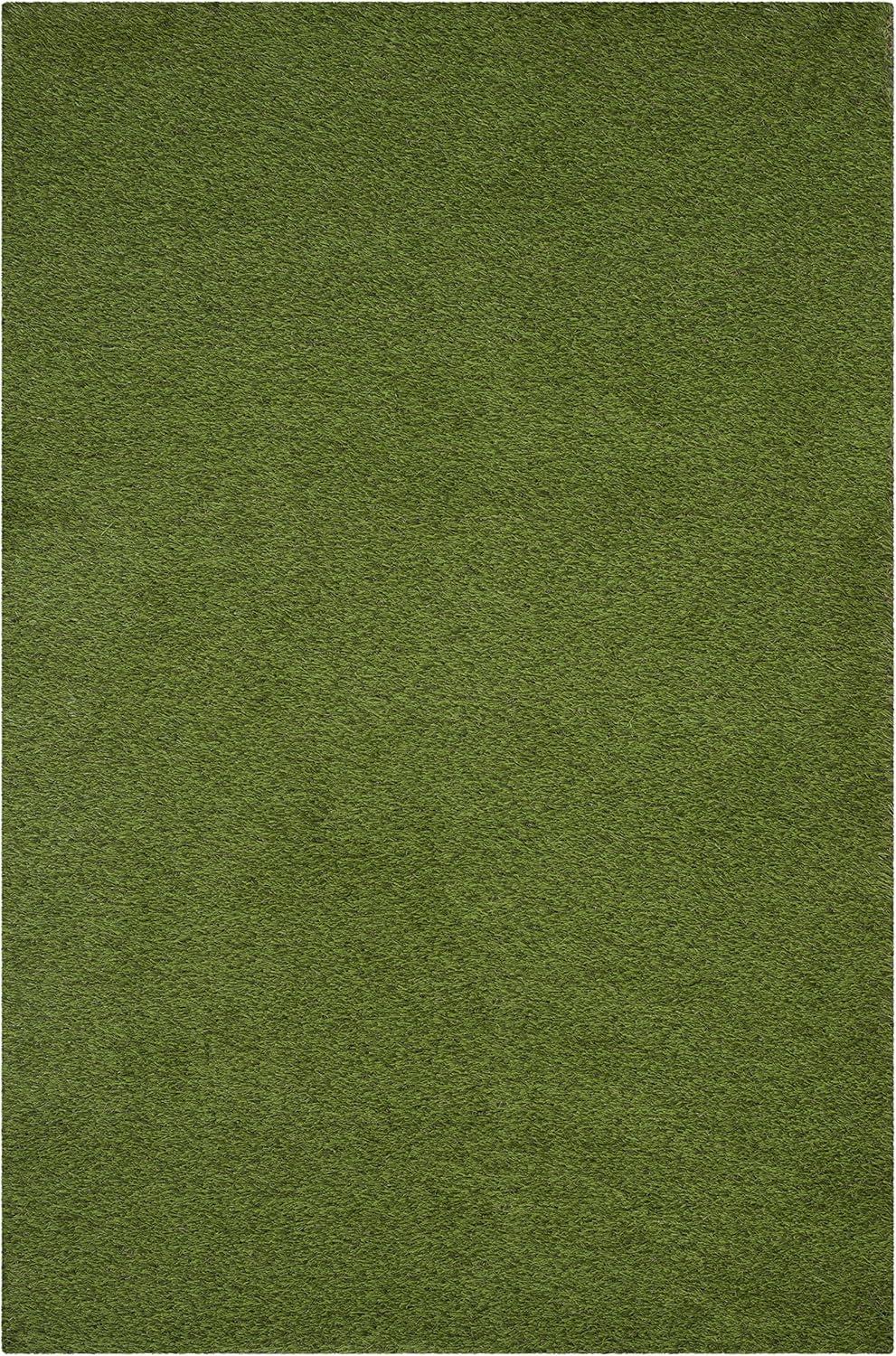 image:imageSAFAVIEH Vista Collection Accent Rug 4 x 6 Green Handmade Faux Grass IndoorOutdoor amp WashableIdeal for Patio Backyard Mudroom VST100AGreen
