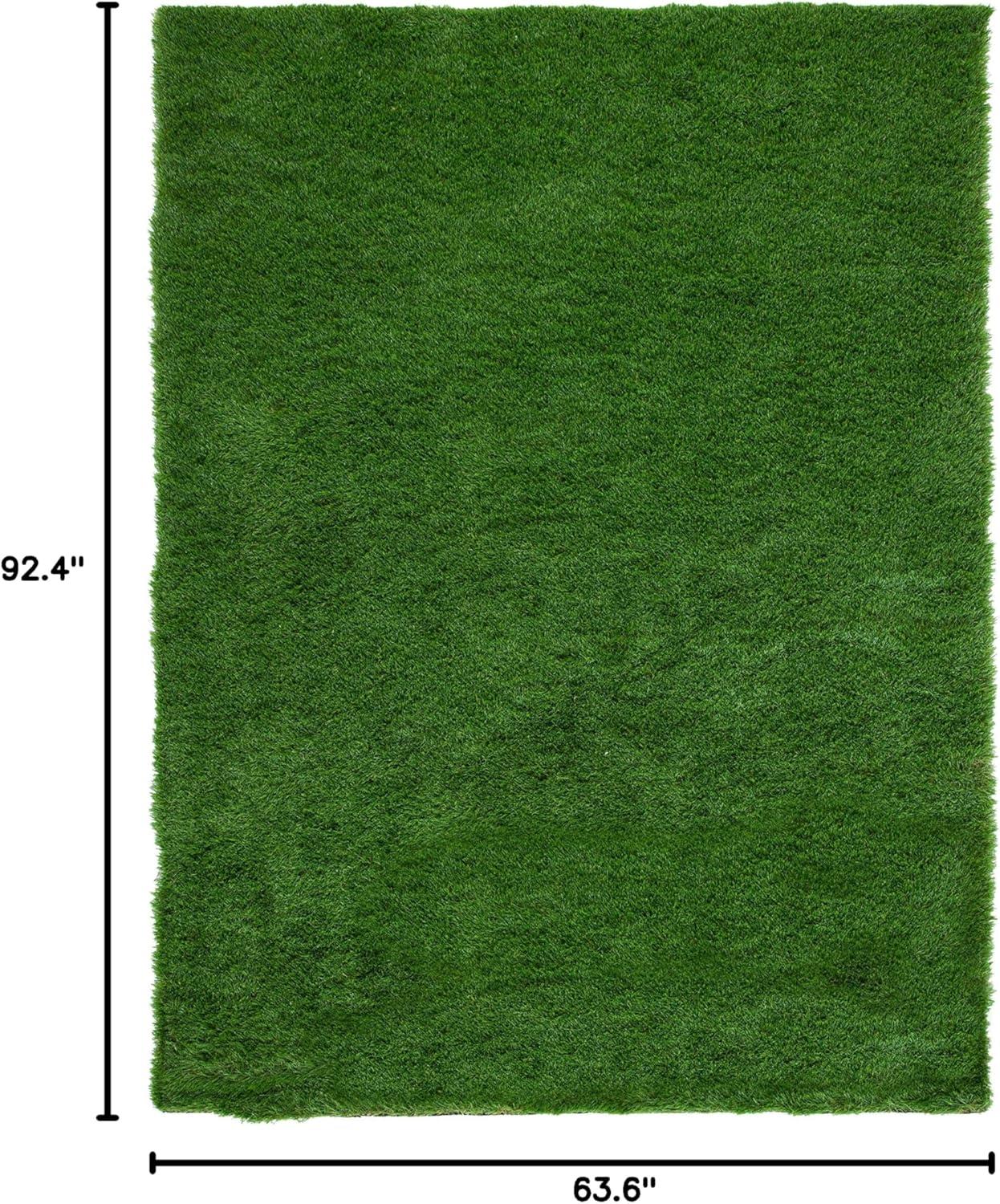 image:imageSAFAVIEH Vista Collection Accent Rug 4 x 6 Green Handmade Faux Grass IndoorOutdoor amp WashableIdeal for Patio Backyard Mudroom VST100AGreen