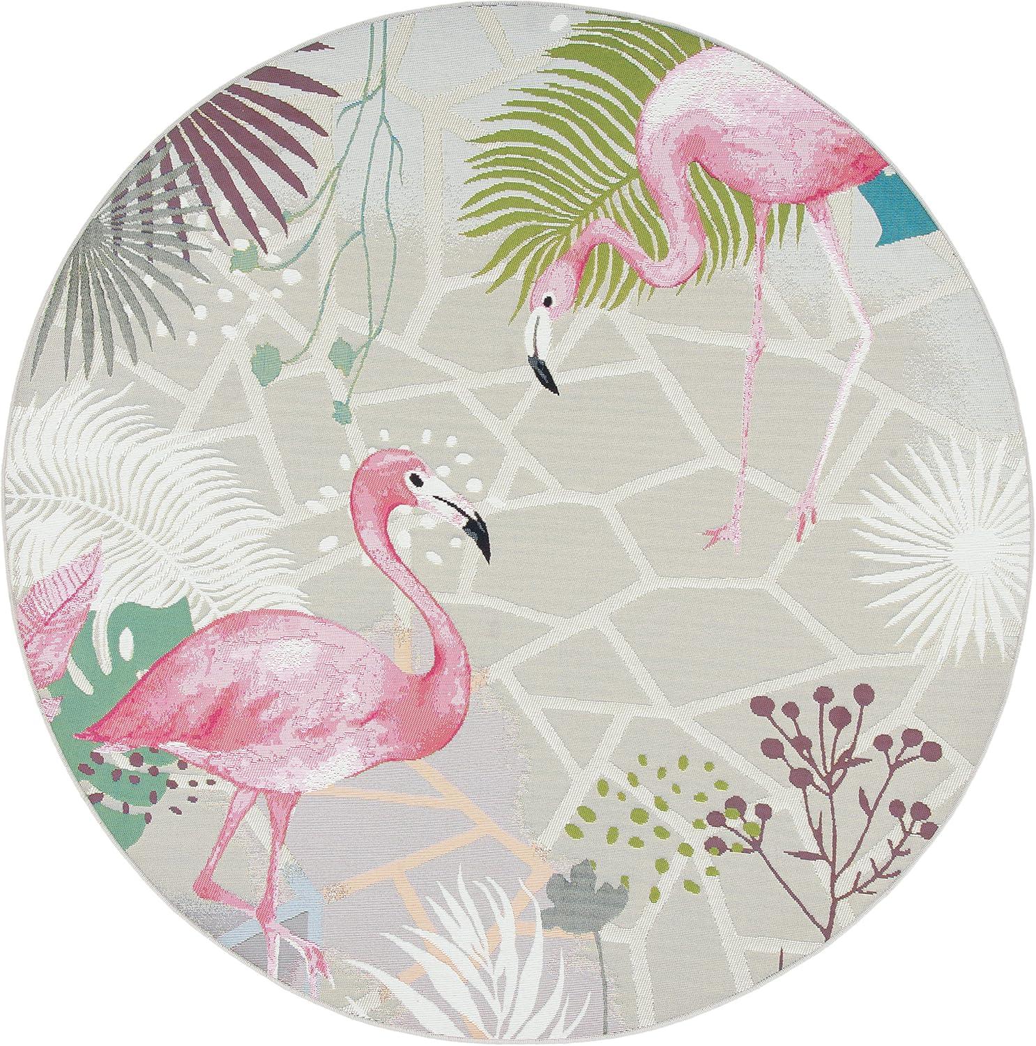 image:imageSAFAVIEH Washable Rug Outdoor Barbados Collection 53 x 76 Grey amp Pink NonShedding amp Easy to Clean Ideal for Patio Backyard Mudroom BAR551FGreyPink