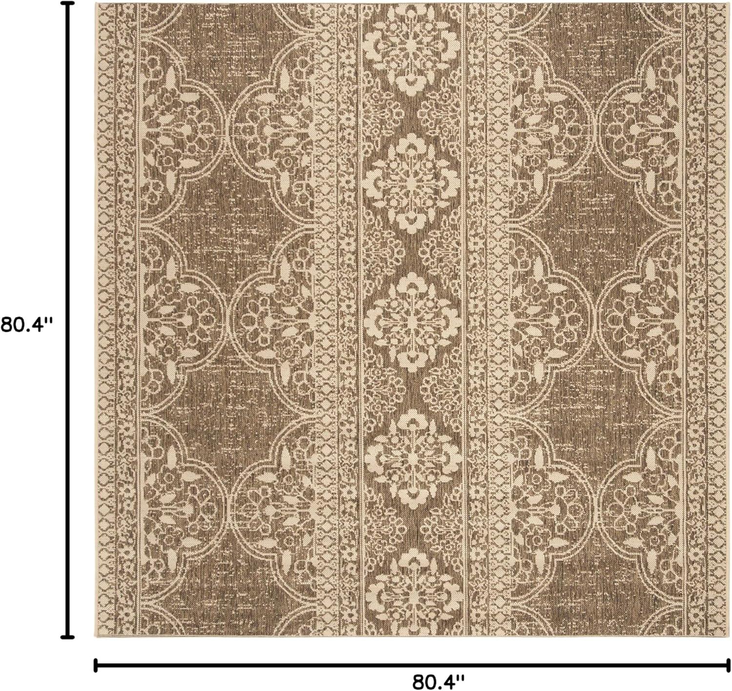 image:imageSAFAVIEH Washable Rug Outdoor Beach House Collection 53 x 76 Cream amp Beige NonShedding amp Easy to Clean Ideal for Patio Backyard Mudroom BHS174ACreamBeige