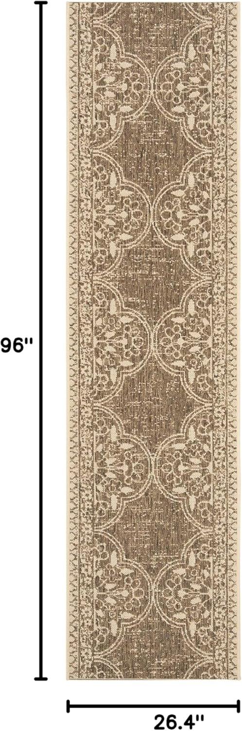 image:imageSAFAVIEH Washable Rug Outdoor Beach House Collection 53 x 76 Cream amp Beige NonShedding amp Easy to Clean Ideal for Patio Backyard Mudroom BHS174ACreamBeige