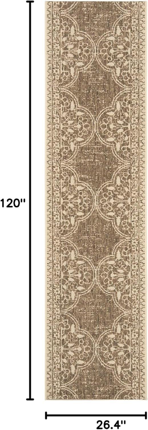 image:imageSAFAVIEH Washable Rug Outdoor Beach House Collection 53 x 76 Cream amp Beige NonShedding amp Easy to Clean Ideal for Patio Backyard Mudroom BHS174ACreamBeige