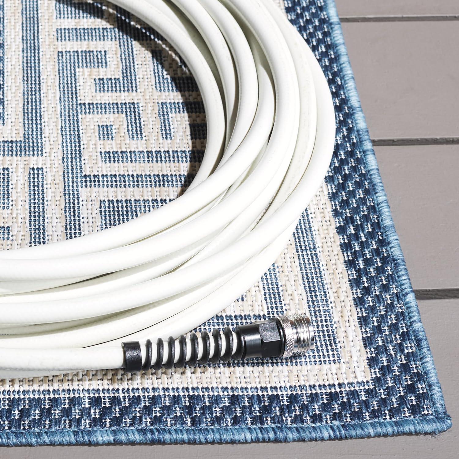 image:imageSAFAVIEH Washable Rug Outdoor Beach House Collection 8 x 10 Blue amp Ivory NonShedding amp Easy to Clean Ideal for Patio Backyard Mudroom BHS276MBlueIvory