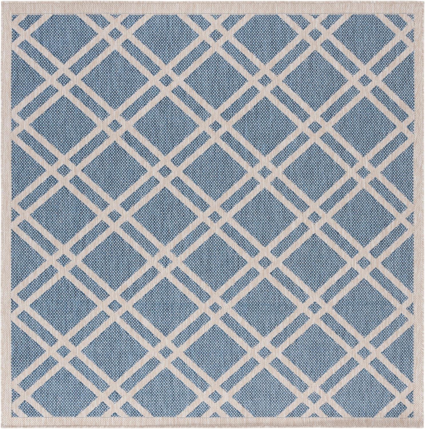 image:imageSAFAVIEH Washable Rug Outdoor Beach House Collection 8 x 10 Blue amp Ivory NonShedding amp Easy to Clean Ideal for Patio Backyard Mudroom BHS282MBlueIvory