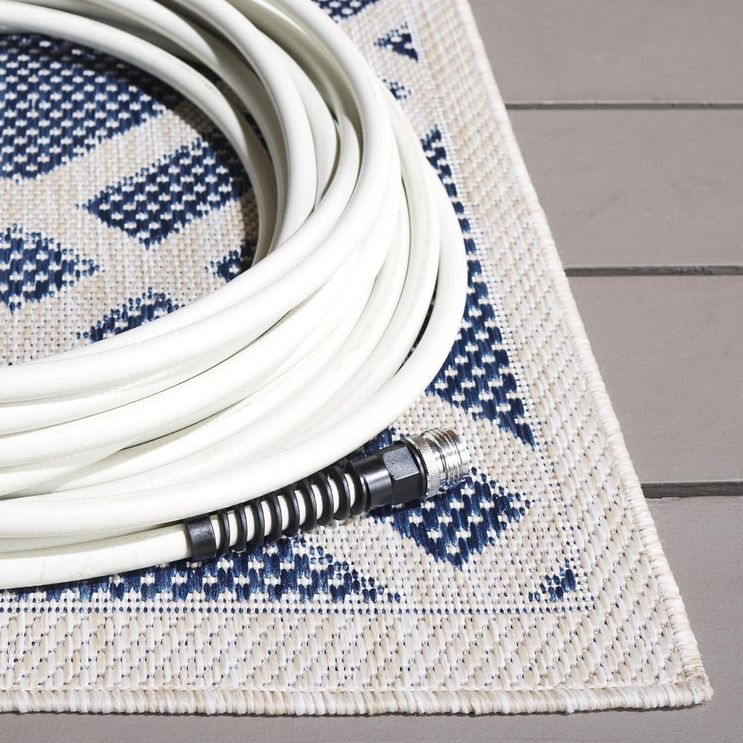 image:imageSAFAVIEH Washable Rug Outdoor Beach House Collection 8 x 10 Blue amp Ivory NonShedding amp Easy to Clean Ideal for Patio Backyard Mudroom BHS282MBlueIvory