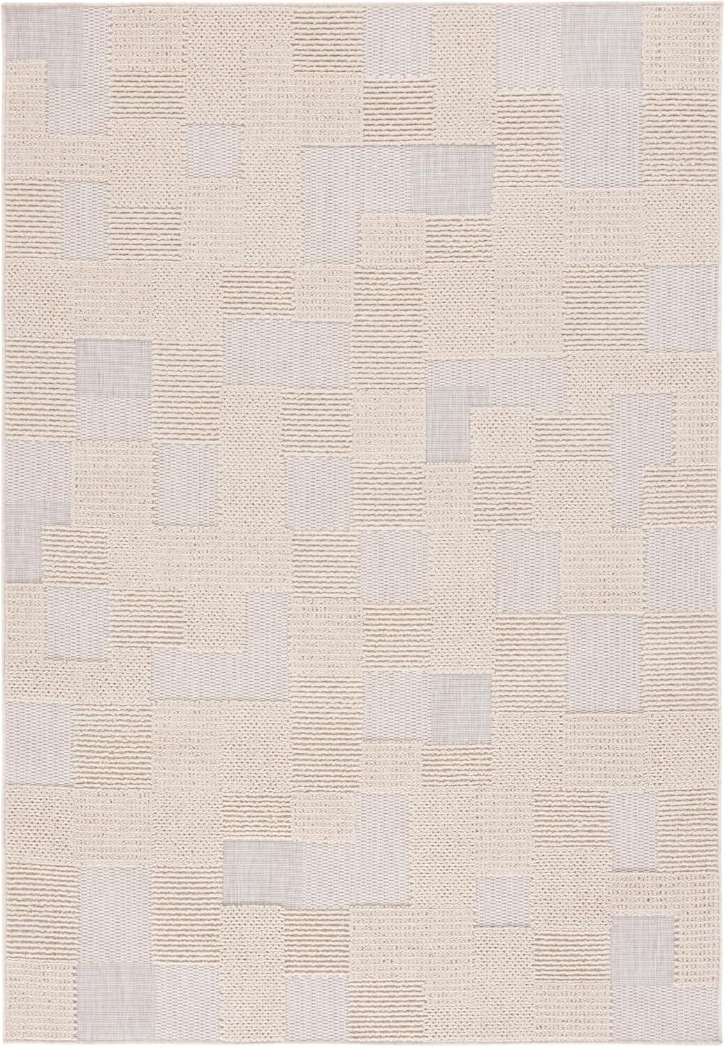 image:imageSAFAVIEH Washable Rug Outdoor Milos Collection 5 x 76 Beige NonShedding amp Easy to Clean Ideal for Patio Backyard Mudroom MLO108BBeige