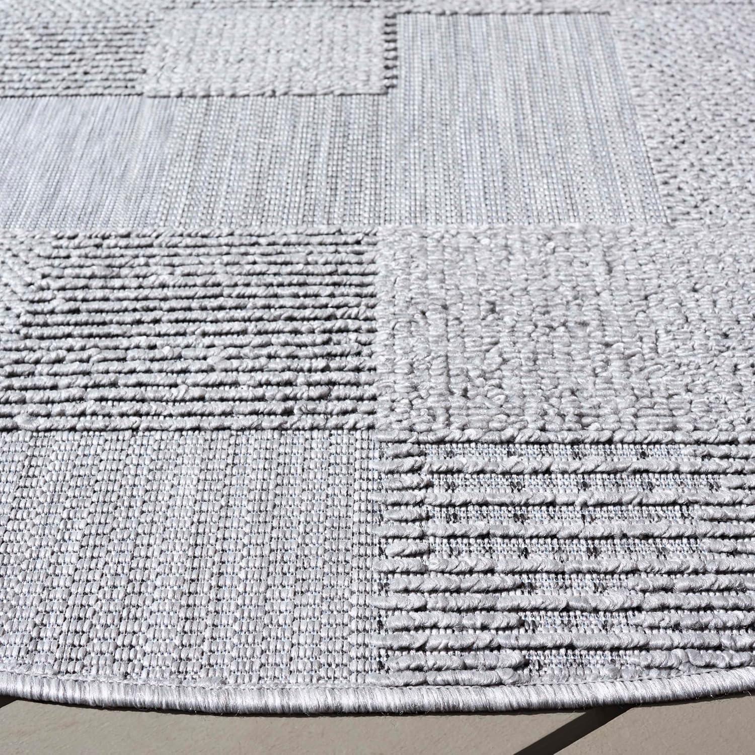 image:imageSAFAVIEH Washable Rug Outdoor Milos Collection 5 x 76 Beige NonShedding amp Easy to Clean Ideal for Patio Backyard Mudroom MLO108BGrey