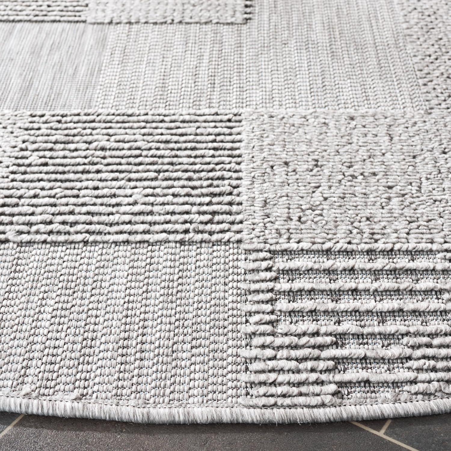 image:imageSAFAVIEH Washable Rug Outdoor Milos Collection 5 x 76 Beige NonShedding amp Easy to Clean Ideal for Patio Backyard Mudroom MLO108BGrey