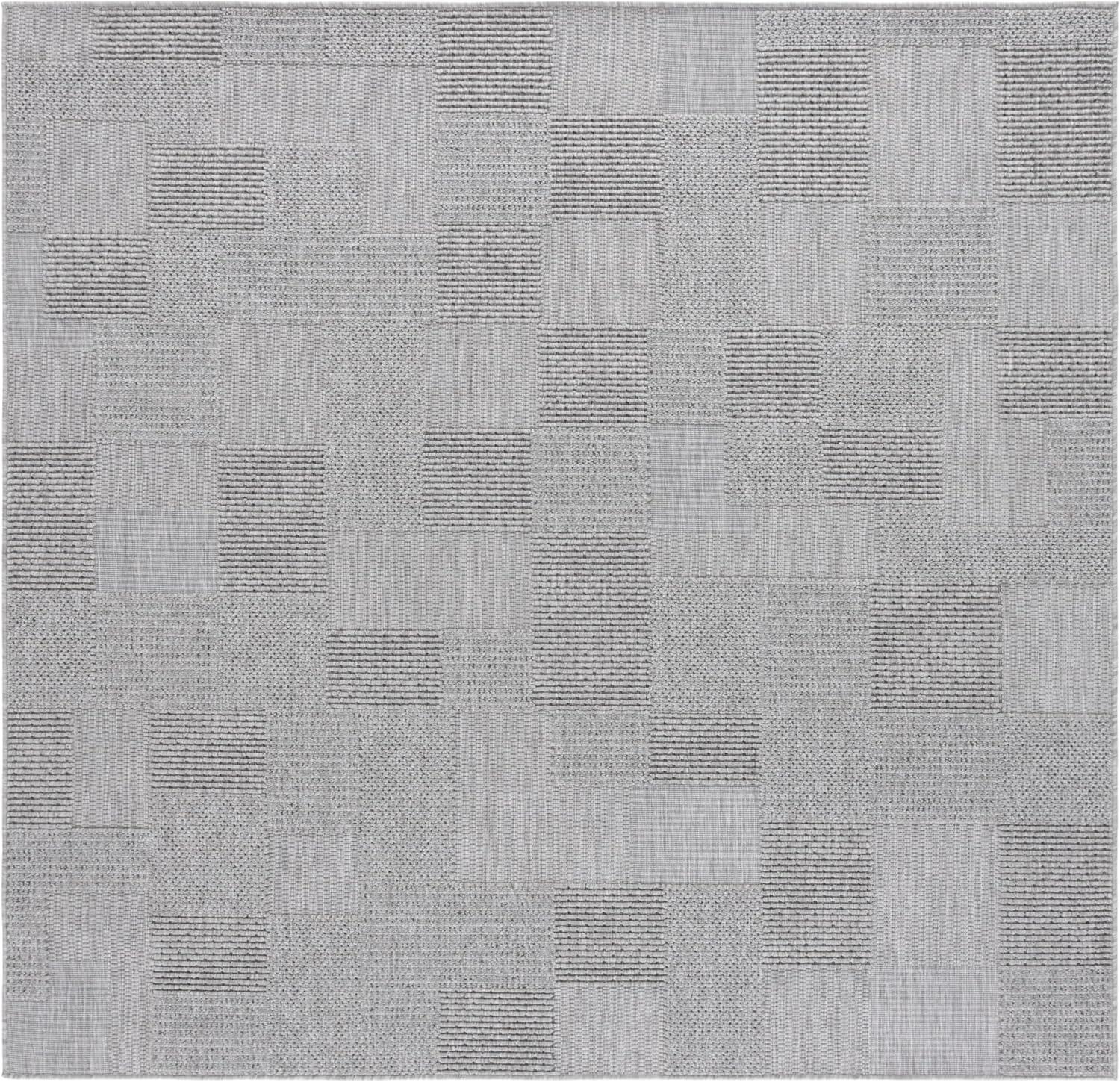 image:imageSAFAVIEH Washable Rug Outdoor Milos Collection 5 x 76 Beige NonShedding amp Easy to Clean Ideal for Patio Backyard Mudroom MLO108BGrey