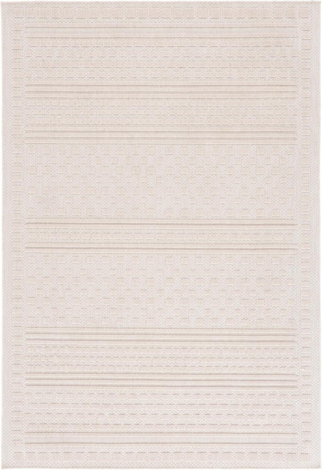 image:imageSAFAVIEH Washable Rug Outdoor Milos Collection 5 x 76 Beige NonShedding amp Easy to Clean Ideal for Patio Backyard Mudroom MLO110BBeige