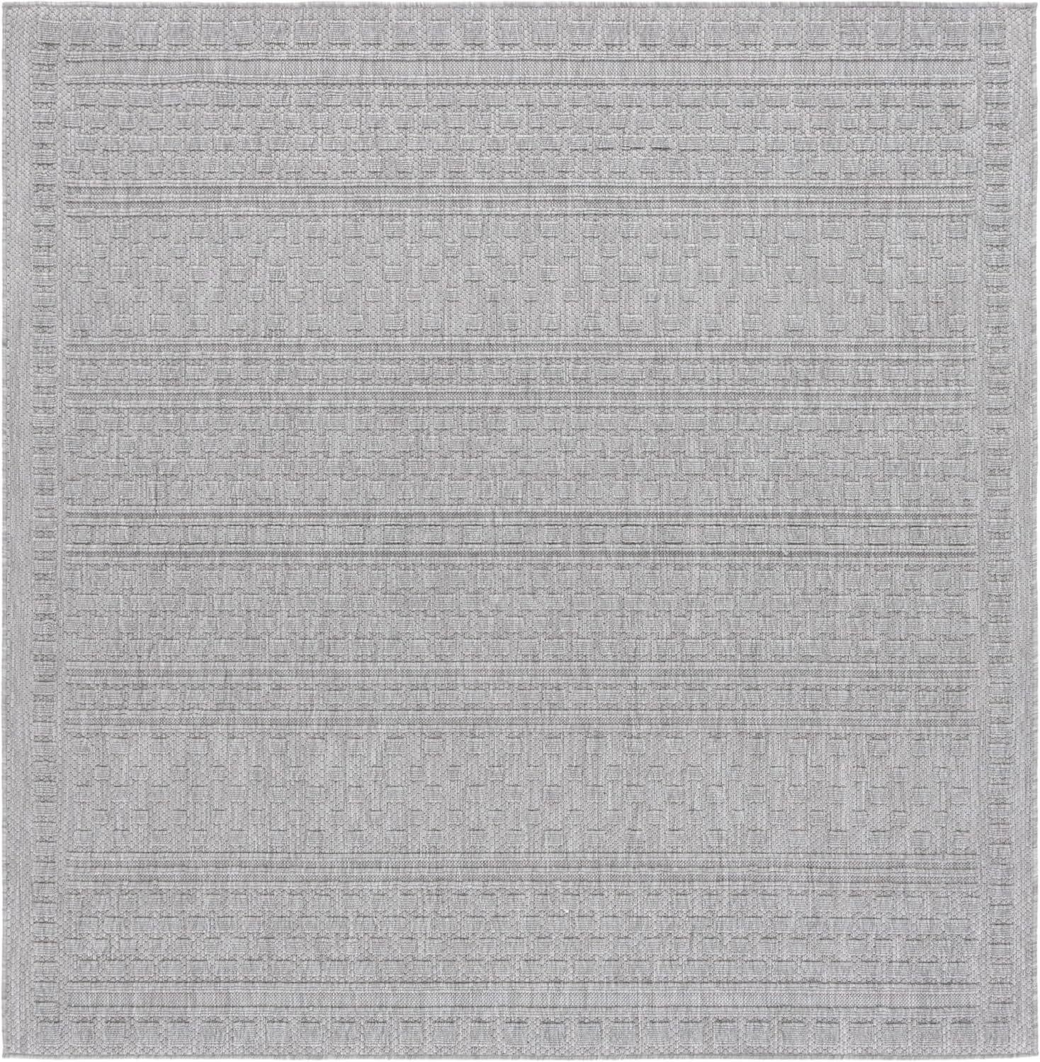 image:imageSAFAVIEH Washable Rug Outdoor Milos Collection 5 x 76 Beige NonShedding amp Easy to Clean Ideal for Patio Backyard Mudroom MLO110BGrey