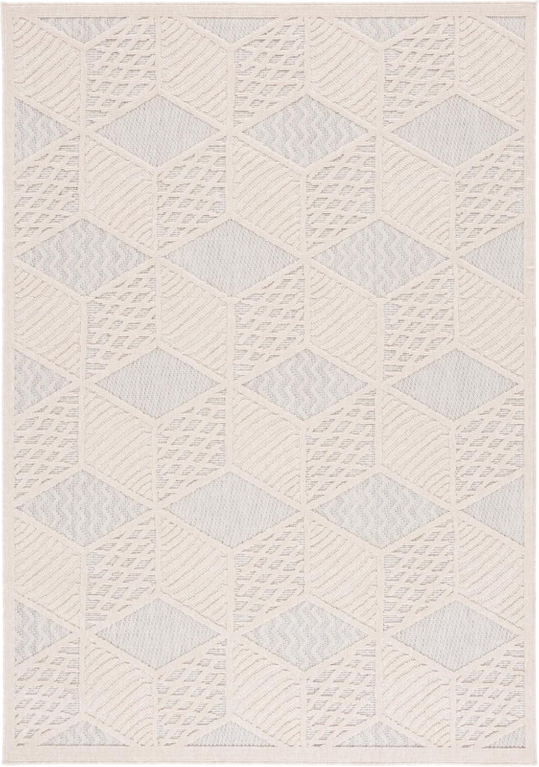 image:imageSAFAVIEH Washable Rug Outdoor Milos Collection 5 x 76 Ivory NonShedding amp Easy to Clean Ideal for Patio Backyard Mudroom MLO114AIvory