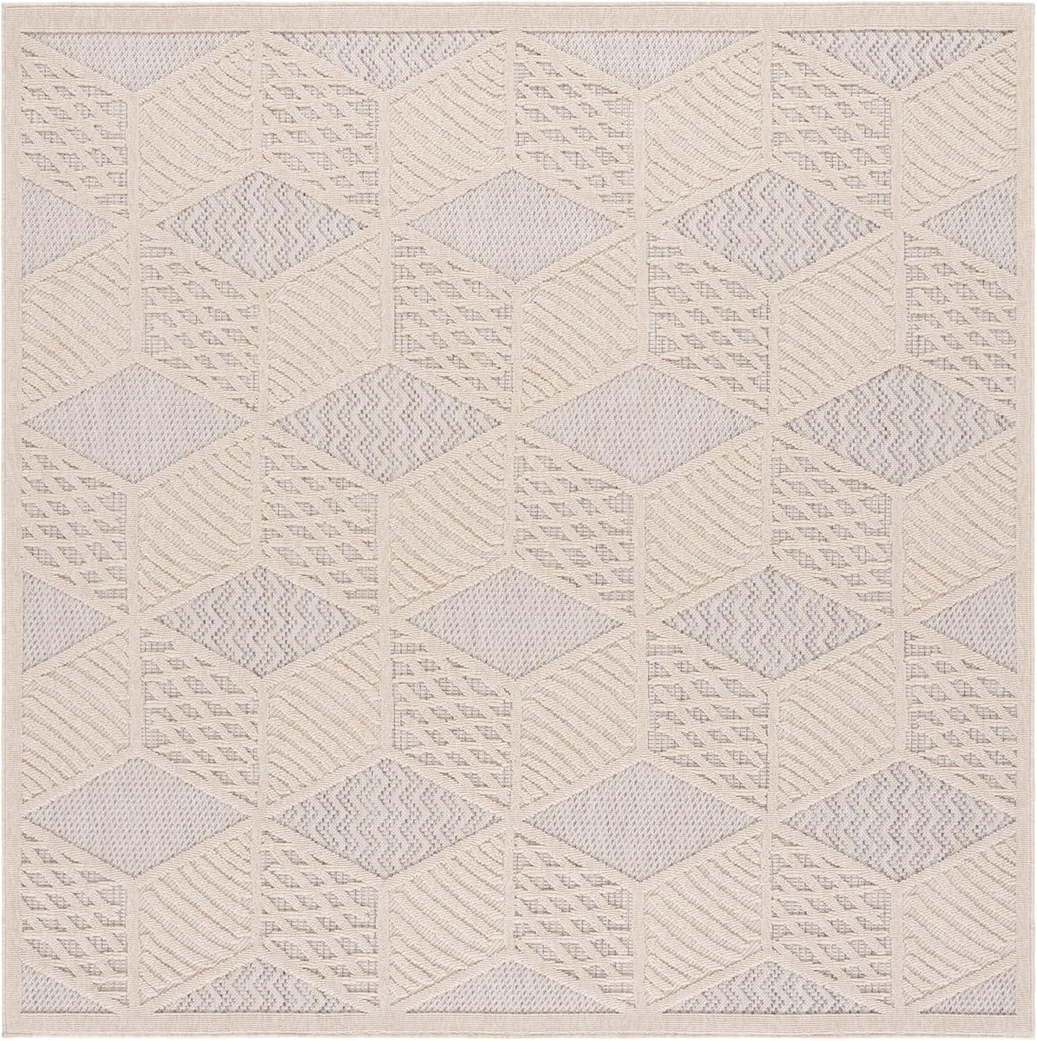 image:imageSAFAVIEH Washable Rug Outdoor Milos Collection 5 x 76 Ivory NonShedding amp Easy to Clean Ideal for Patio Backyard Mudroom MLO114AIvory