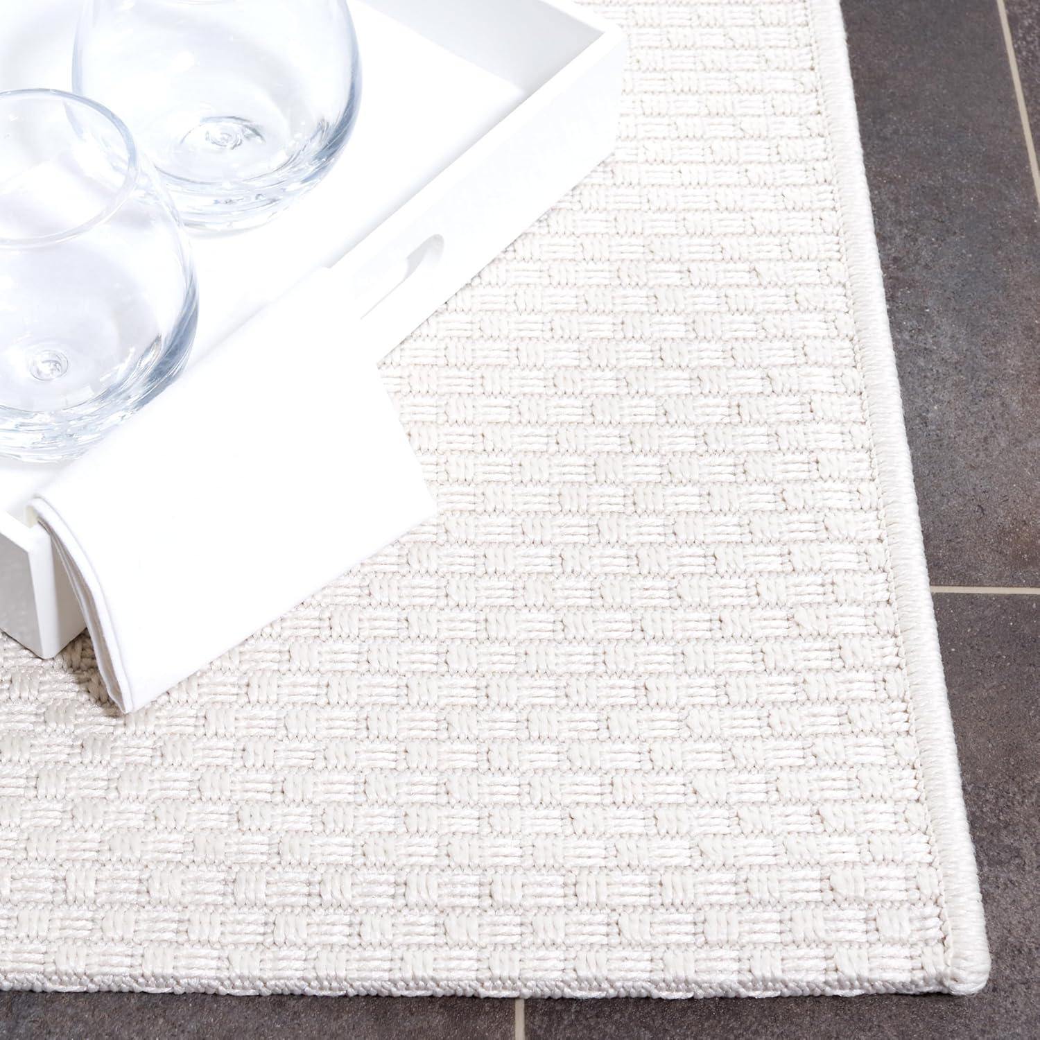 image:imageSAFAVIEH Washable Rug Outdoor Sisal AllWeather Collection 9 x 12 Ivory NonShedding amp Easy to Clean Ideal for Patio Backyard Mudroom SAW640AIvory