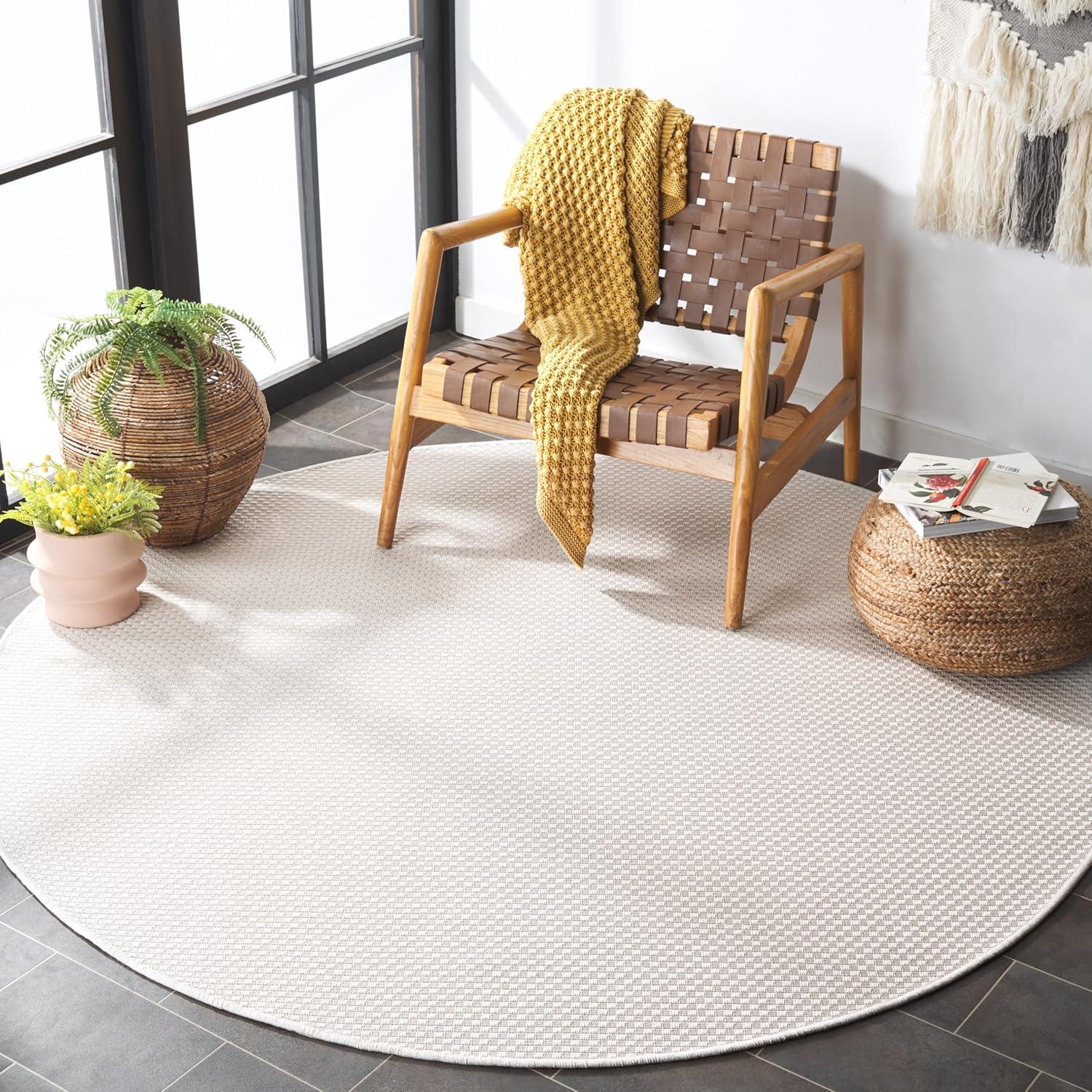 image:imageSAFAVIEH Washable Rug Outdoor Sisal AllWeather Collection 9 x 12 Ivory NonShedding amp Easy to Clean Ideal for Patio Backyard Mudroom SAW640AIvory