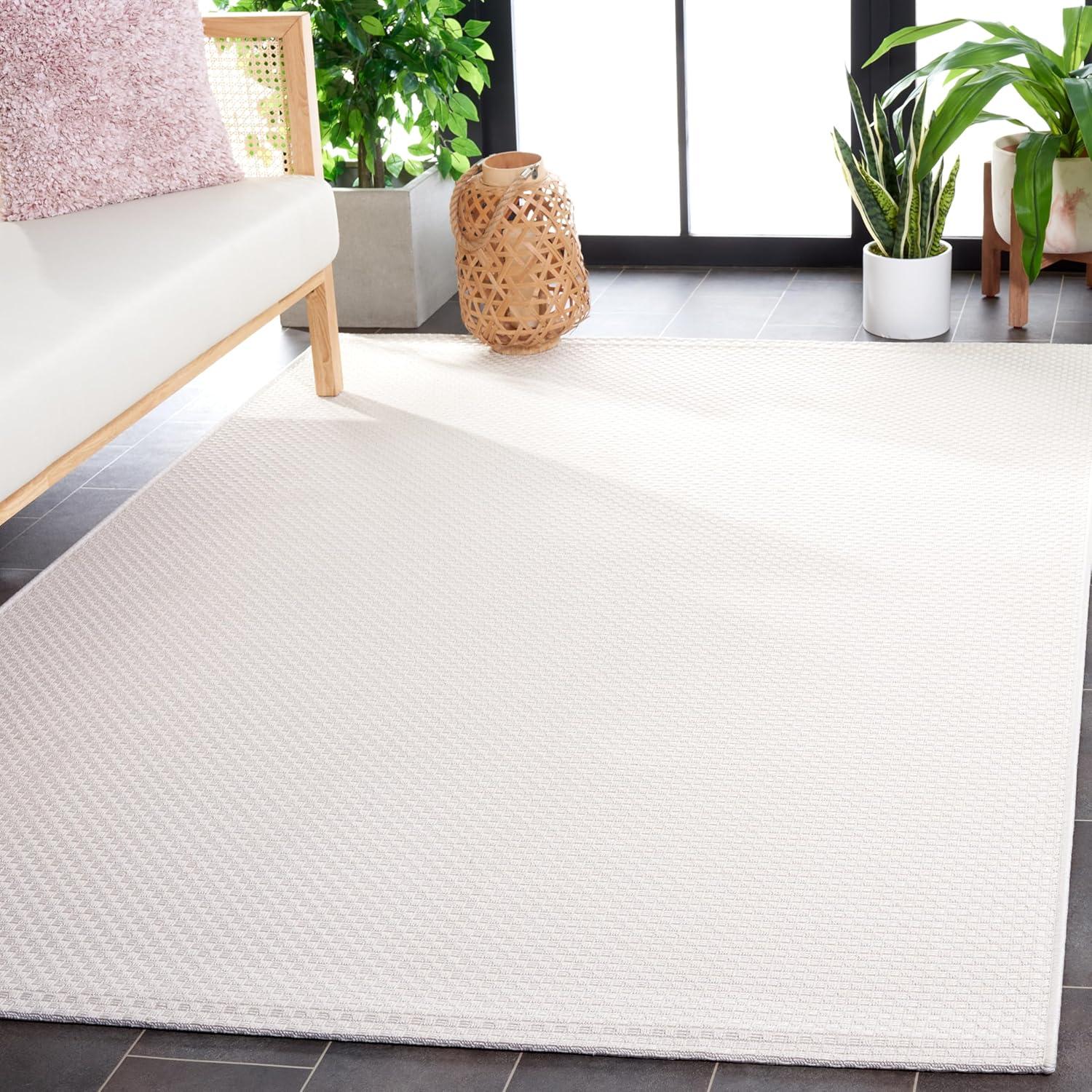 image:imageSAFAVIEH Washable Rug Outdoor Sisal AllWeather Collection 9 x 12 Ivory NonShedding amp Easy to Clean Ideal for Patio Backyard Mudroom SAW640AIvory