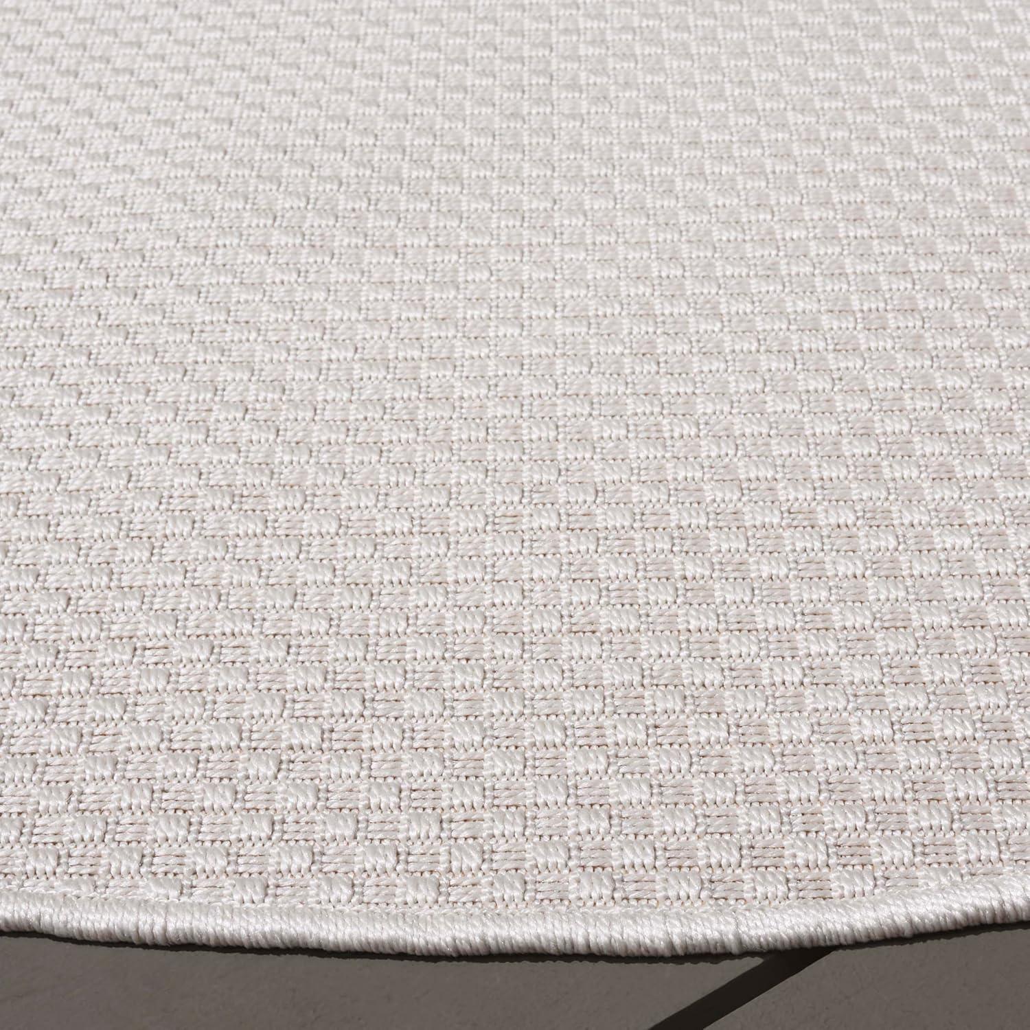 image:imageSAFAVIEH Washable Rug Outdoor Sisal AllWeather Collection 9 x 12 Ivory NonShedding amp Easy to Clean Ideal for Patio Backyard Mudroom SAW640AIvory