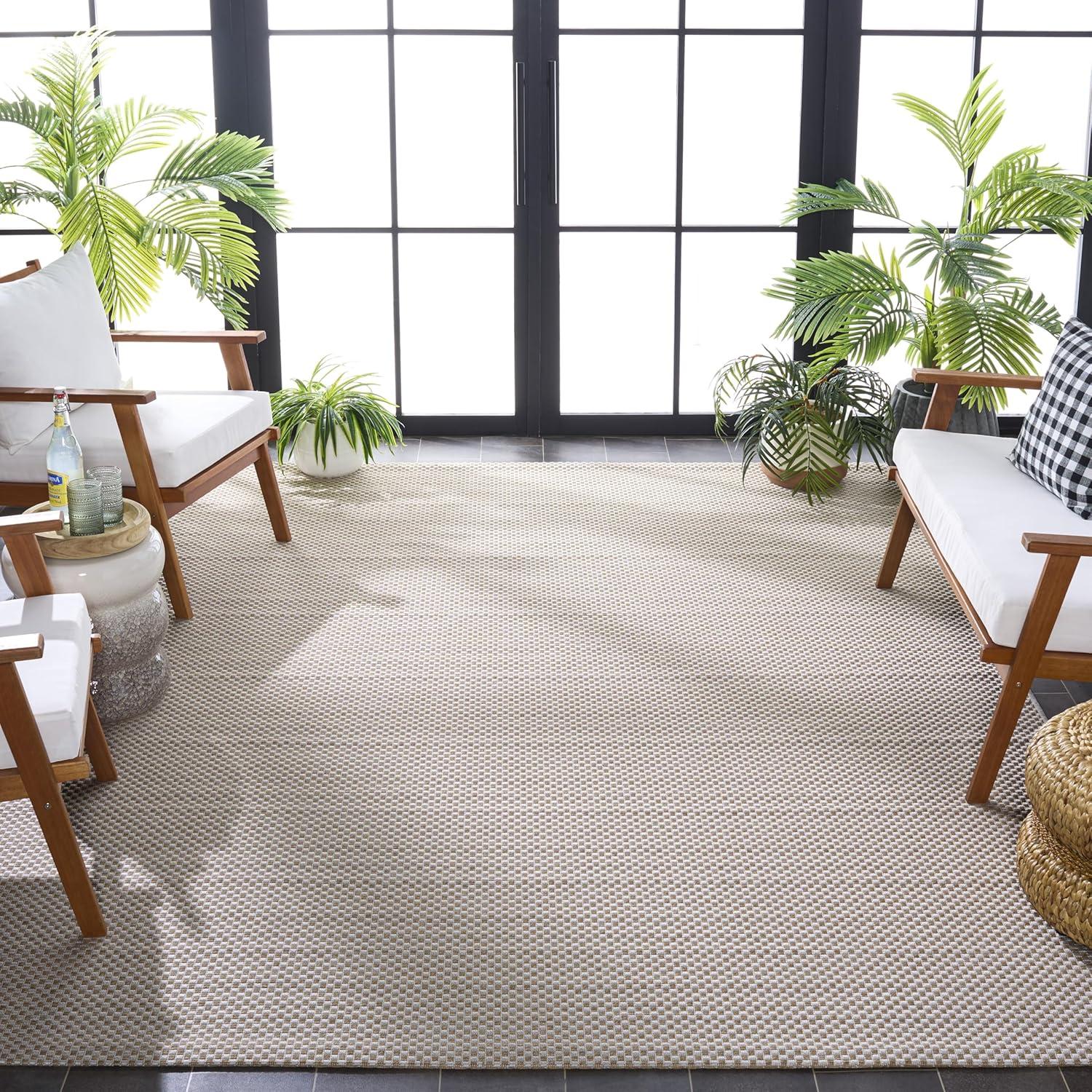image:imageSAFAVIEH Washable Rug Outdoor Sisal AllWeather Collection 9 x 12 Ivory NonShedding amp Easy to Clean Ideal for Patio Backyard Mudroom SAW640AIvoryNatural