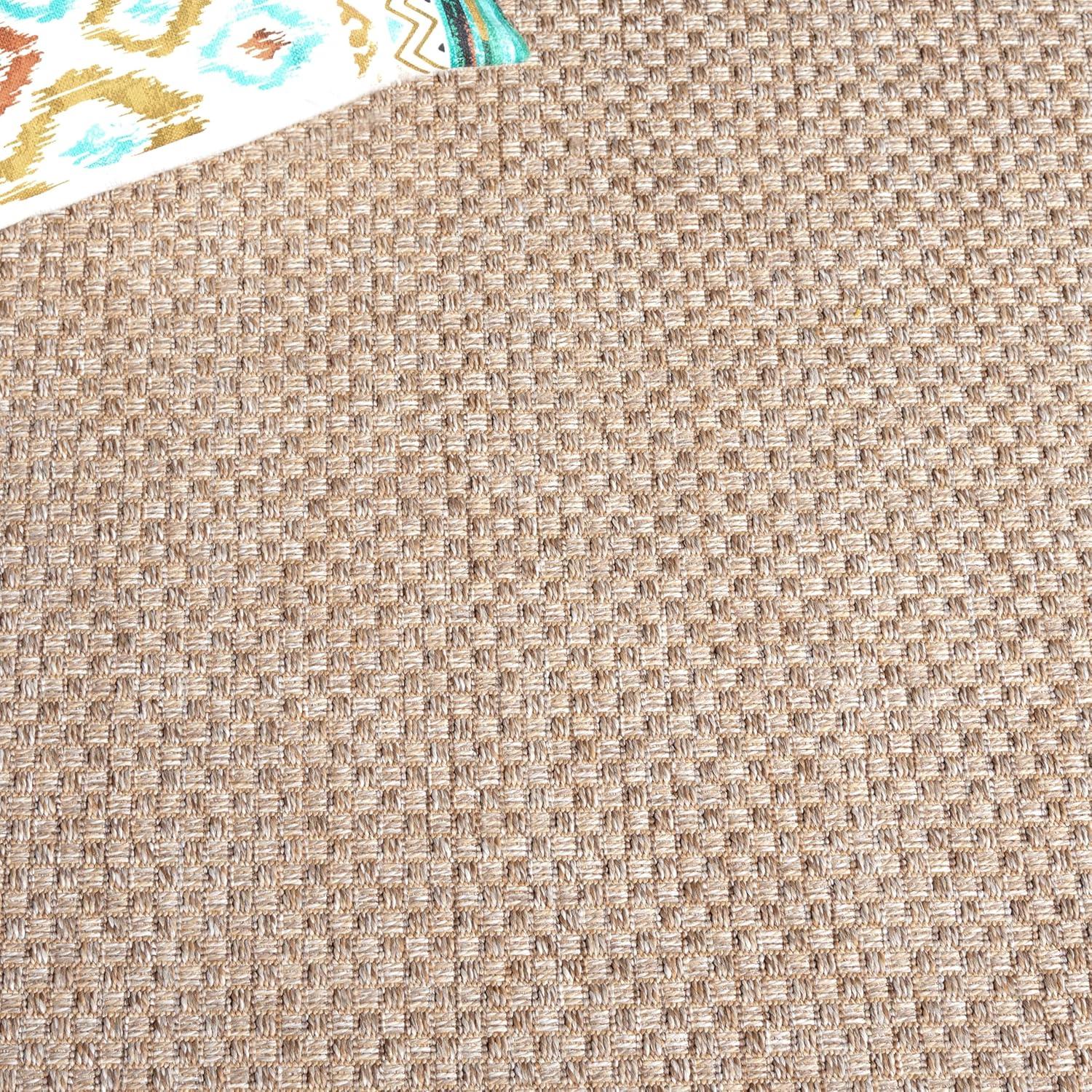 image:imageSAFAVIEH Washable Rug Outdoor Sisal AllWeather Collection 9 x 12 Ivory NonShedding amp Easy to Clean Ideal for Patio Backyard Mudroom SAW640ATaupe