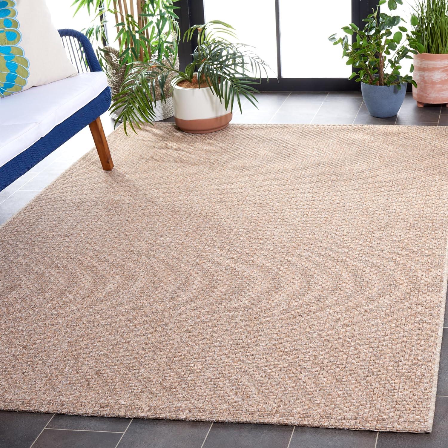 image:imageSAFAVIEH Washable Rug Outdoor Sisal AllWeather Collection 9 x 12 Ivory NonShedding amp Easy to Clean Ideal for Patio Backyard Mudroom SAW640ATaupe