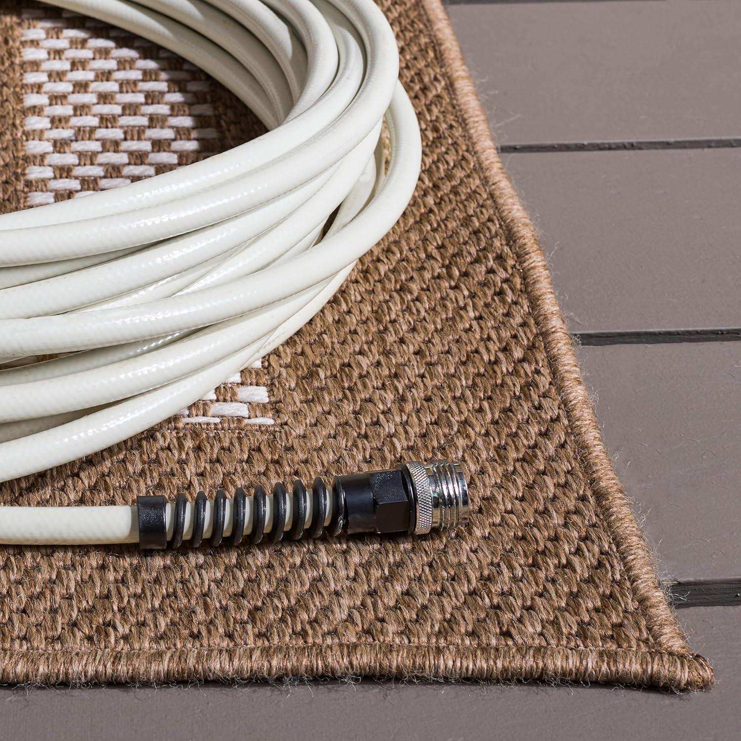 image:imageSAFAVIEH Washable Rug Outdoor Sisal Performance Collection 8 x 10 Natural amp Ivory NonShedding amp Easy to Clean Ideal for Patio Backyard Deck Mudroom Poolside SPF810CNaturalIvory