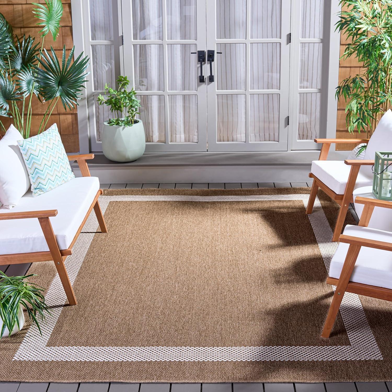 image:imageSAFAVIEH Washable Rug Outdoor Sisal Performance Collection 8 x 10 Natural amp Ivory NonShedding amp Easy to Clean Ideal for Patio Backyard Deck Mudroom Poolside SPF810CNaturalIvory