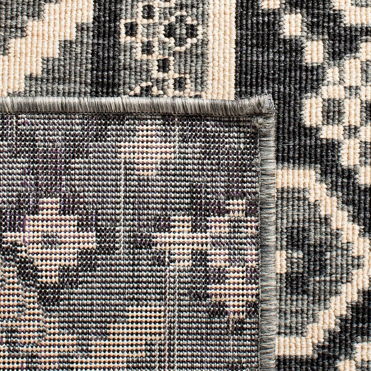 image:imageSAFAVIEH Washable Rug Outdoor Veranda Collection 8 x 11 Beige amp Grey NonShedding amp Easy to Clean Ideal for Patio Backyard Mudroom VER0973413GreyBeige