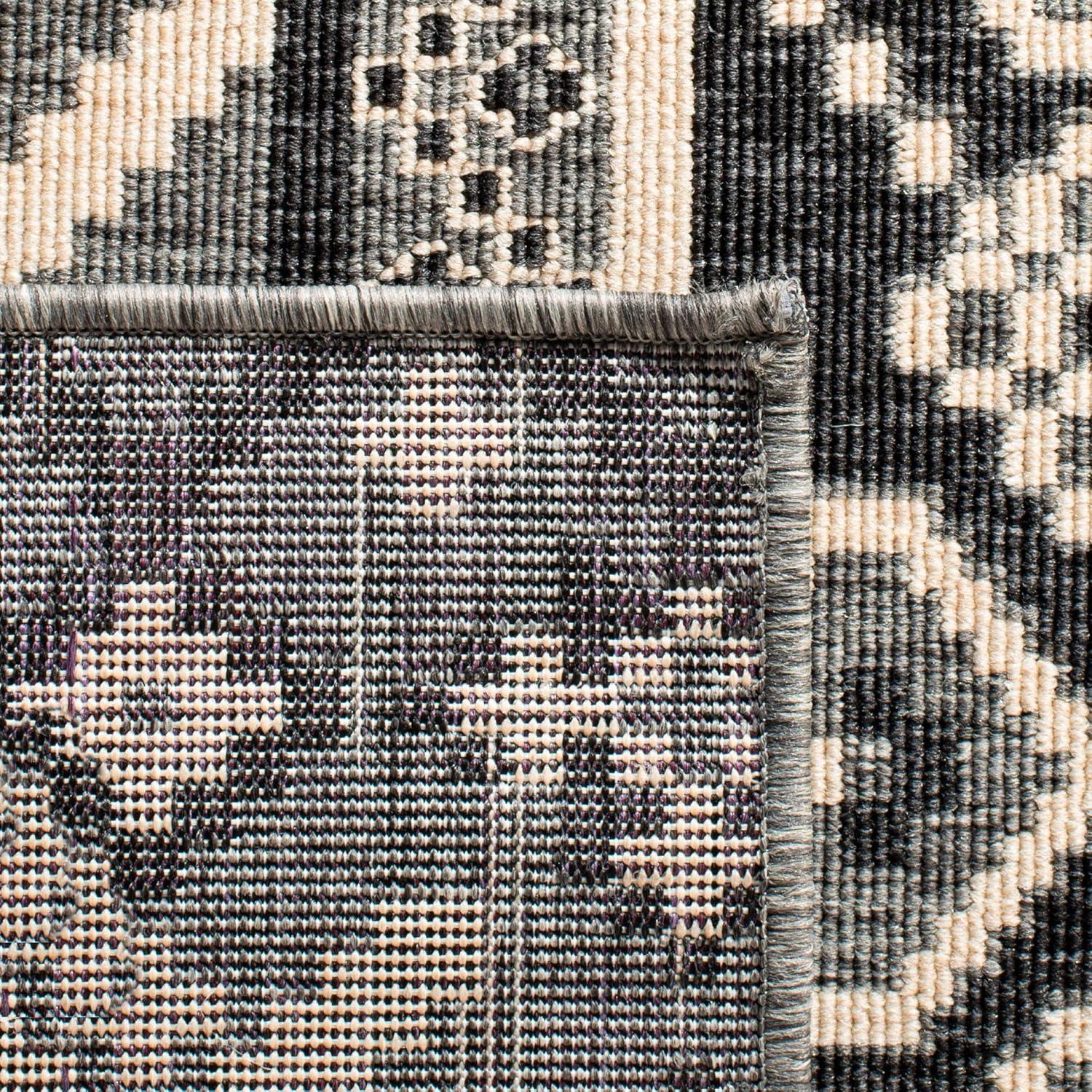 image:imageSAFAVIEH Washable Rug Outdoor Veranda Collection 8 x 11 Beige amp Grey NonShedding amp Easy to Clean Ideal for Patio Backyard Mudroom VER0973413GreyBeige