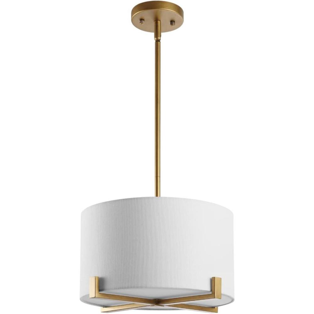 image:imageSAFAVIEH Collection Rema OilRubbed BronzeOffWhite 3Light Adjustable Pendant LED Bulbs Included PND4111A