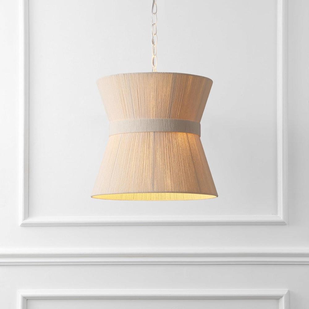 image:imageSAFAVIEH Lighting Alora 3Light Pendant Hanging Light Fixture White Washed Iron Ideal for Kitchen Island Dining Room LED Bulb Included PND4223AWhite Washed