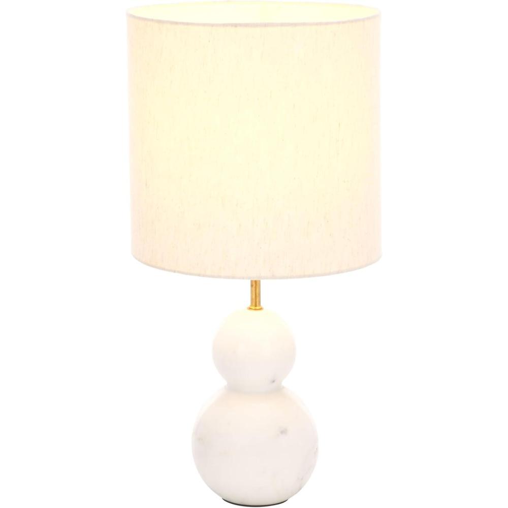 image:imageSAFAVIEH Lighting Collection Callie Grey TerrazzoBlack 22inch Table Lamp LED Bulb IncludedWhite Marble