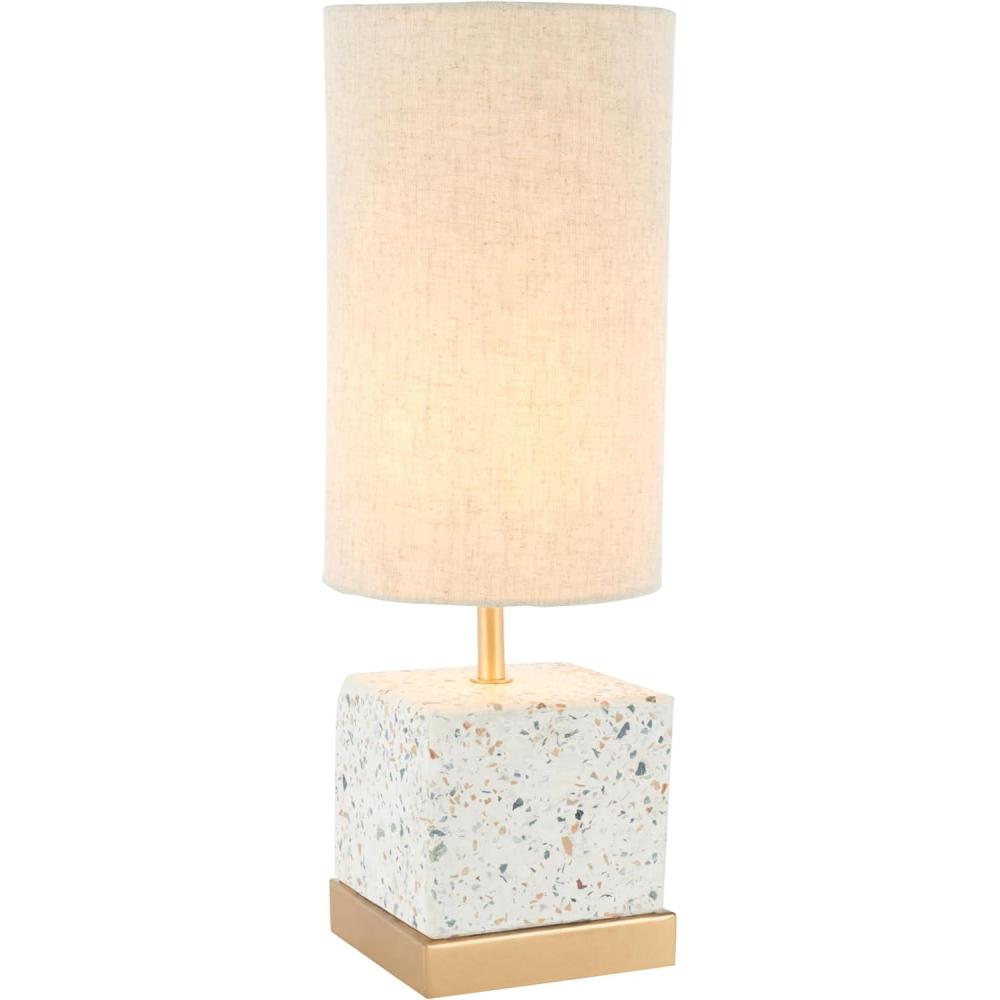 image:imageSAFAVIEH Lighting Collection Jarelle NaturalGold 17inch Table Lamp LED Bulb Included