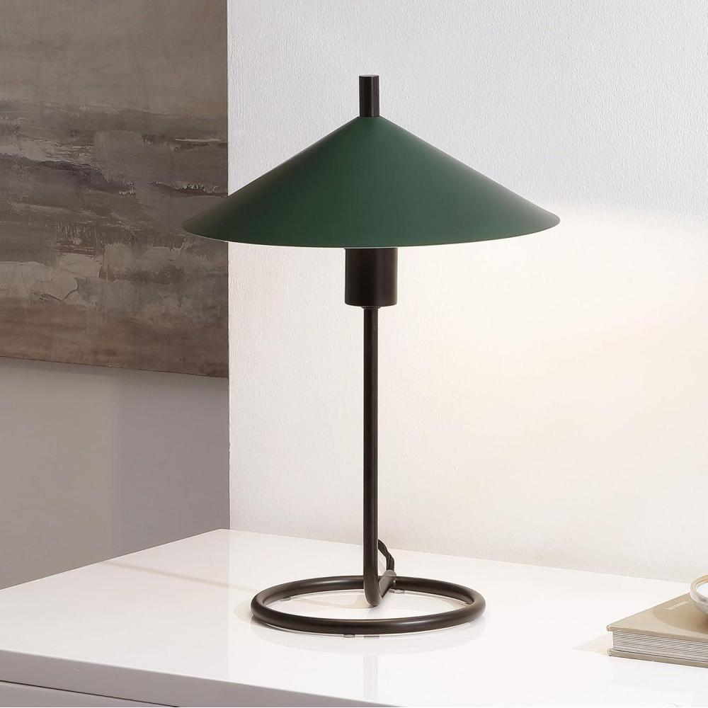 image:imageSAFAVIEH Lighting Collection Khlo Modern GreenBlack 17inch Table Lamp LED Bulb IncludedGreenBlack